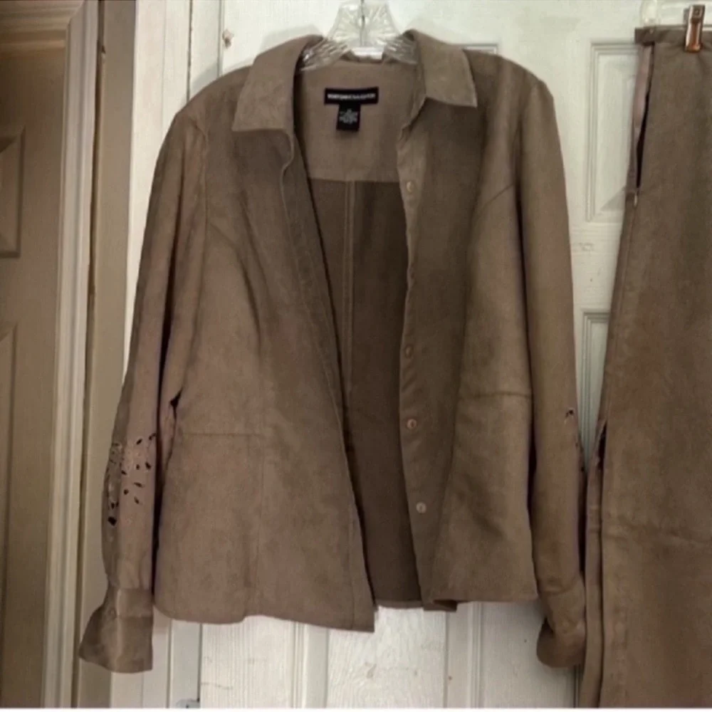 Norton McNaughton Tan Pencil Skirt Set for Work - Picture 2 of 5